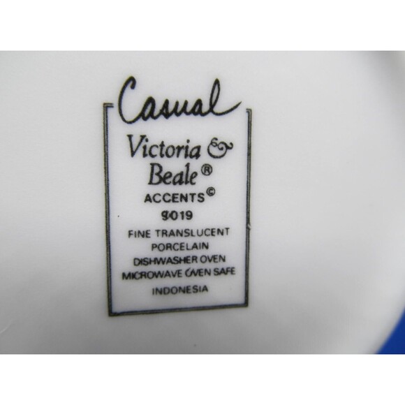 Victoria & Beale Accents  Set Of 2 Flat Coffee Cups & 2 Saucers  With Creamer EC - Picture 3 of 8